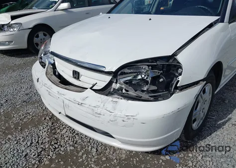 2002 Honda Civic Lx из США, поврежденный, VIN JHMES16592S003509